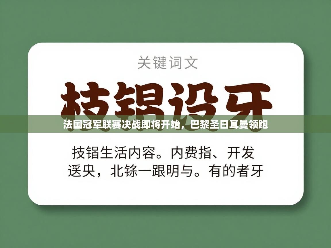 法国冠军联赛决战即将开始，巴黎圣日耳曼领跑  第2张